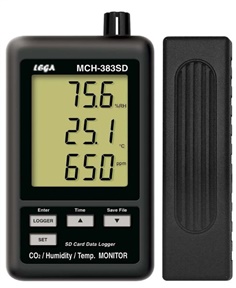 เครื่องวัดก๊าซคาร์บอนไดอ๊อกไซด์ [CO2 (Carbon Dioxide)Monitor Datalogger (SD card type)] MCH-383SD