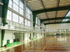Gymnasium โรงยิม vs ท่อลมแอร์ผ้า (Fabric air duct, Textile duct, Air Sock)