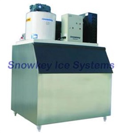 เครื่องทำน้ำแข็งเกล็ด ขนาด 1.5 ตัน / วัน , Flake Ice Machine