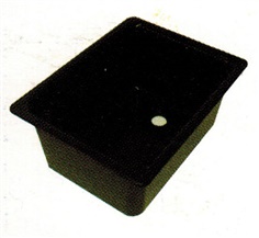 อ่างโพลีโพรไพลีน (Polypropylene : PP) ขนาด 560 x 428 x 260 mm. (สีดำ)