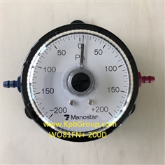 MANOSTAR Low Differential Pressure Gauge WO81FN+-200D