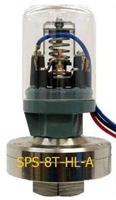 SANWA DENKI Pressure Switch SPS-8T-HL-A ON/0.02MPa, OFF/0.01MPa