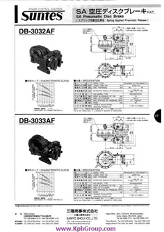 SUNTES SA Pneumatic Disc Brake DB-3032AF-01 (L-Side)