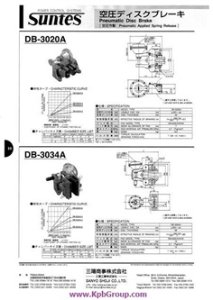 SUNTES Pneumatic Disc Brake DB-3034A-2-01 (L-Side)