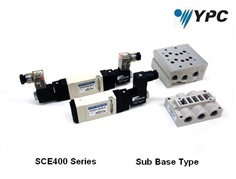 YPC- 3/2,,5/2, 5/3 Solinoid Valves  SCE400B  Series Sub Base Type