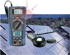 2in1 เครื่องวัดแสงอาทิตย์ และ ดิจิตอลมัลติมิเตอร Solar Power Meter รุ่น LA-1017
