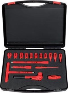 Insulated socket wrench set