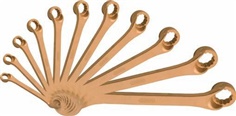 BRONZEplus double ring ended spanner set