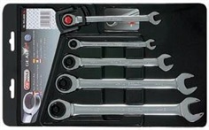 GEARplus? double ring ratcheting spanner set