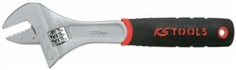 Adjustable spanner with dual component comfort grip handle