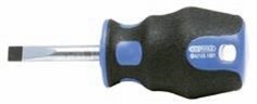 ERGOTORQUEplus screwdriver for slotted screws, stubby