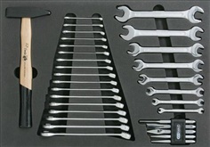 CLASSIC spanner and hammer set, imperial