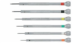 Precision screwdriver for slotted screws