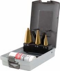 HSS TiN Cone cutter set in plastic case