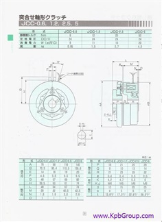 SINFONIA Dry Type Single-Disc Electromagnetic Clutch JCC-1.2