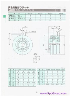 SINFONIA Dry Type Single-Disc Electromagnetic Clutch JCC-2.5
