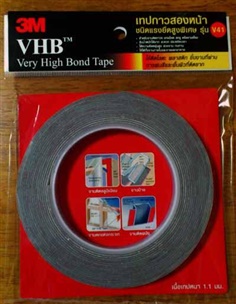 3M VHB Very High Bond Tape เทปกาวสองหน้า ชนิดแรงยึดสูงพิเศษ รุ่น V41 (12mm.x6หลา)