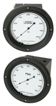 Differential Pressure Gauge & Switch MID-WEST INSTRUMENT Model 106