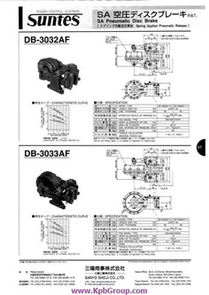 SUNTES SA Pneumatic Disc Brake DB-3033AF-02 (R-Side)