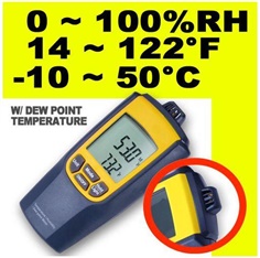 HY01-เครื่องวัดความชื้นสัมพัทธ์ (RH) อุณหภูมิ และจุดน้ำค้าง (Dew Point) แบบ 3 in 1 
