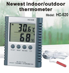 HY04-เครื่องวัดอุณหภูมิ/ ความชื้น แบบภายในและภายนอก HC520
