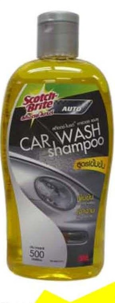 3M Scotch Brite  Car Wash Shampoo 500ml. แชมพูล้างรถสูตรเข้มข้น 