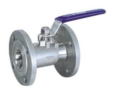 Integrated flange ball valve