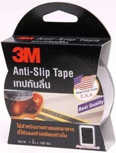 3M เทปกันลื่นชนิดม้วนสีดำ  สำหรับงานภายนอก  Anti-Slip Tapes Black 