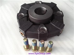 MIKI PULLEY Rubber Body + Bolt + Spring Pin + Cylindrical Hub CF-A-050-O1 