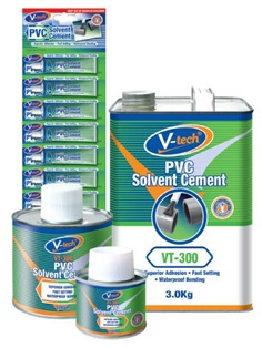  V-tech  VT-300 กาวทาท่อพีทีวี ( PVC Solvent Cement )