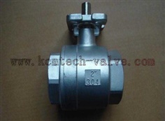 2 pc ball valve with mounting pad