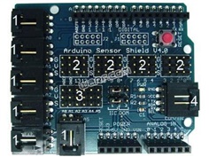 Arduino Sensor Shield V4 digital analog module & servos 