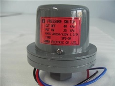 SANWA DENKI Pressure Switch SPS-5K-E, ZDC2, ON/25kPa, OFF/40kPa, Rc3/8