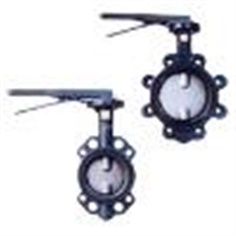 Two pc Stem butterfly valve without pin
