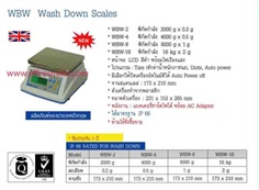 เครื่องชั่ง ADAM รุ่น WBW Wash Down Scales พิกัด 2000g.- 16kg.