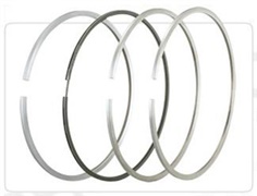 Outboard piston rings