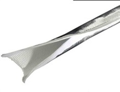 ปลอกหุ้มสายป้องกันสะเก็ดไฟ  / Aluminium foil Fiberglass Sleeve 