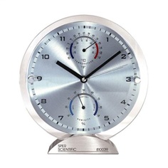เครื่องวัดอุณหภูมิ ความชื้น นาฬิกานาฬิกาแบบอนาล็อก RH/Temp Clock