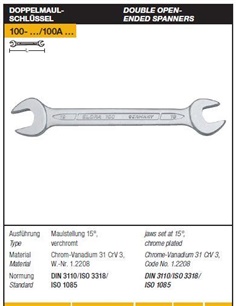 Double Open - Ended Spanners