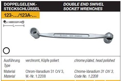 Double End Swivel Socket Wrenches