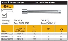 Extension Bars (50 mm)