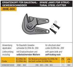 Spare Jaws For Structural Steel Cutter