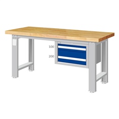 โต๊ะทำงานช่าง โต๊ะเหล็ก โต๊ะช่าง TANKO Workbench : Heavy Duty รุ่น WAS-74022(x) รองรับน้ำหนักสูงสุด 1,000 kgs.