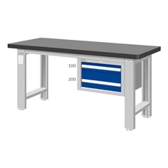 โต๊ะทำงานช่าง โต๊ะช่าง โต๊ะเหล็ก (Workbench - Tanko Top) รุ่น WAS (40)  มีลิ้นชักด้านขวา