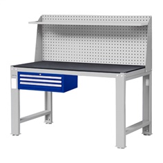 TANKO Workbench โต๊ะช่าง โต๊ะเหล็ก โต๊ะทำงานช่างพร้อมแผงแขวน รุ่น WD-5803P3
