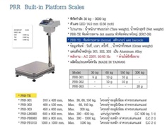 เครื่องชั่ง Nagata รุ่น PRR Built-in  Platform Scales 