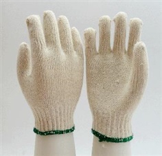 ถุงมือผ้าทอ ขนาด 4 ขีด สีขาว