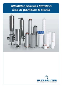 Sterile filter element and housings for compressed air systems