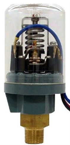 SANWA DENKI Pressure Switch SPS-8T-PA-26, ON/15kg/cm2, OFF/18kg/cm2, Brass, R3/8