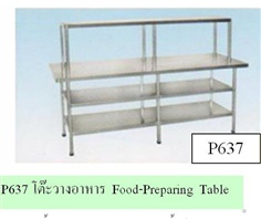 P637 โต๊ะวางอาหาร Food-Preparing Table